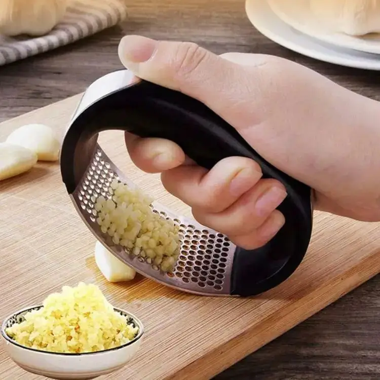 Stainless Steel Garlic Press Rocker & Crusher Kitchen Tool