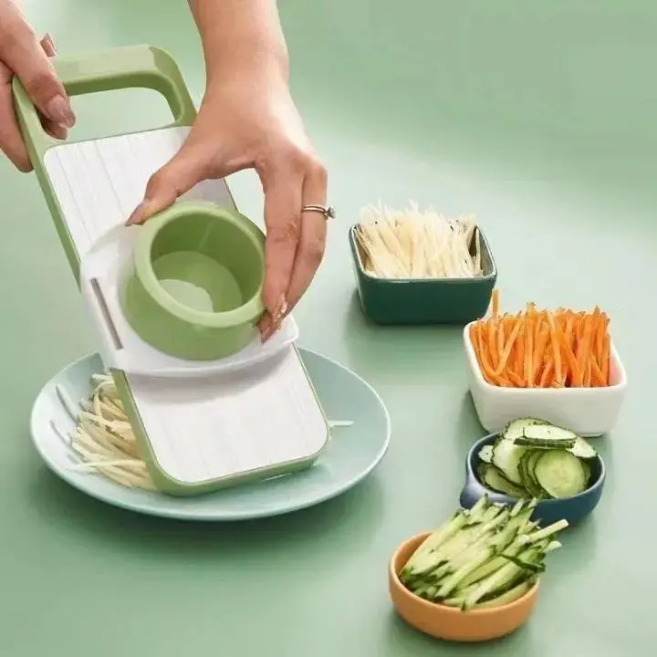 5-in-1 Stainless Steel Vegetable Cutter, Grater, Slicer
