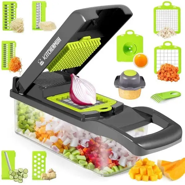16-in-1 Vegetable Chopper, Mandoline Slicer & Food Cutter