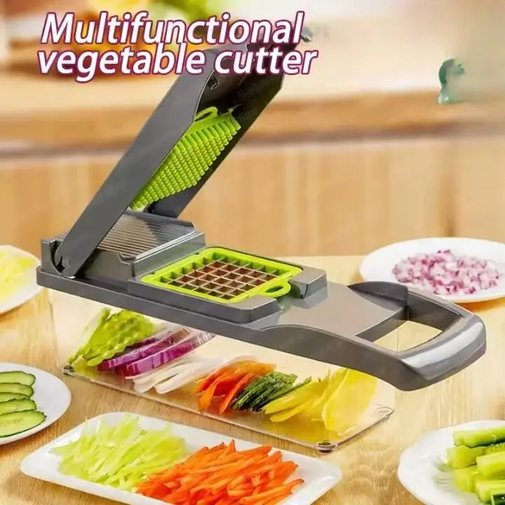 16-in-1 Vegetable Chopper, Mandoline Slicer & Food Cutter