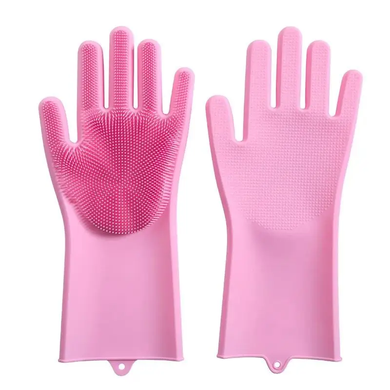 Reusable Silicone Waterproof Cleaning Gloves for Kitchen,