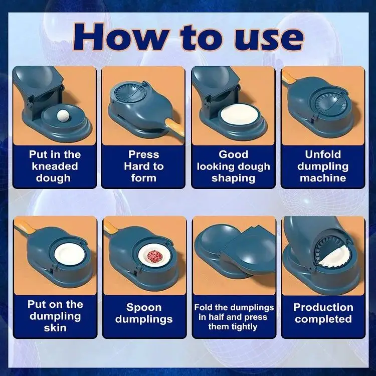 Manual Dumpling, Samosa & Ravioli Maker Mold Kitchen