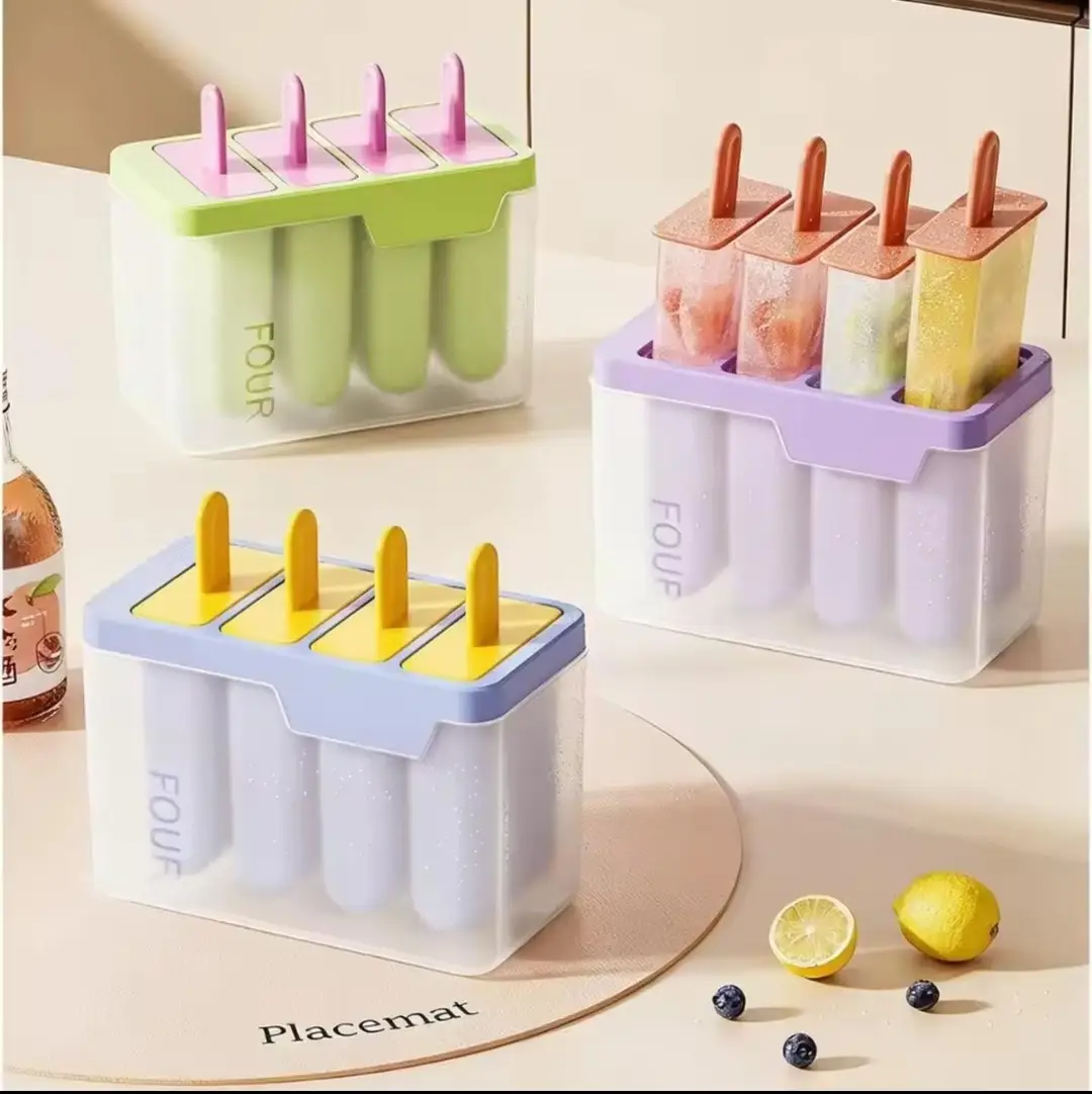 Food Grade Household 4 Grid Popsicle Maker