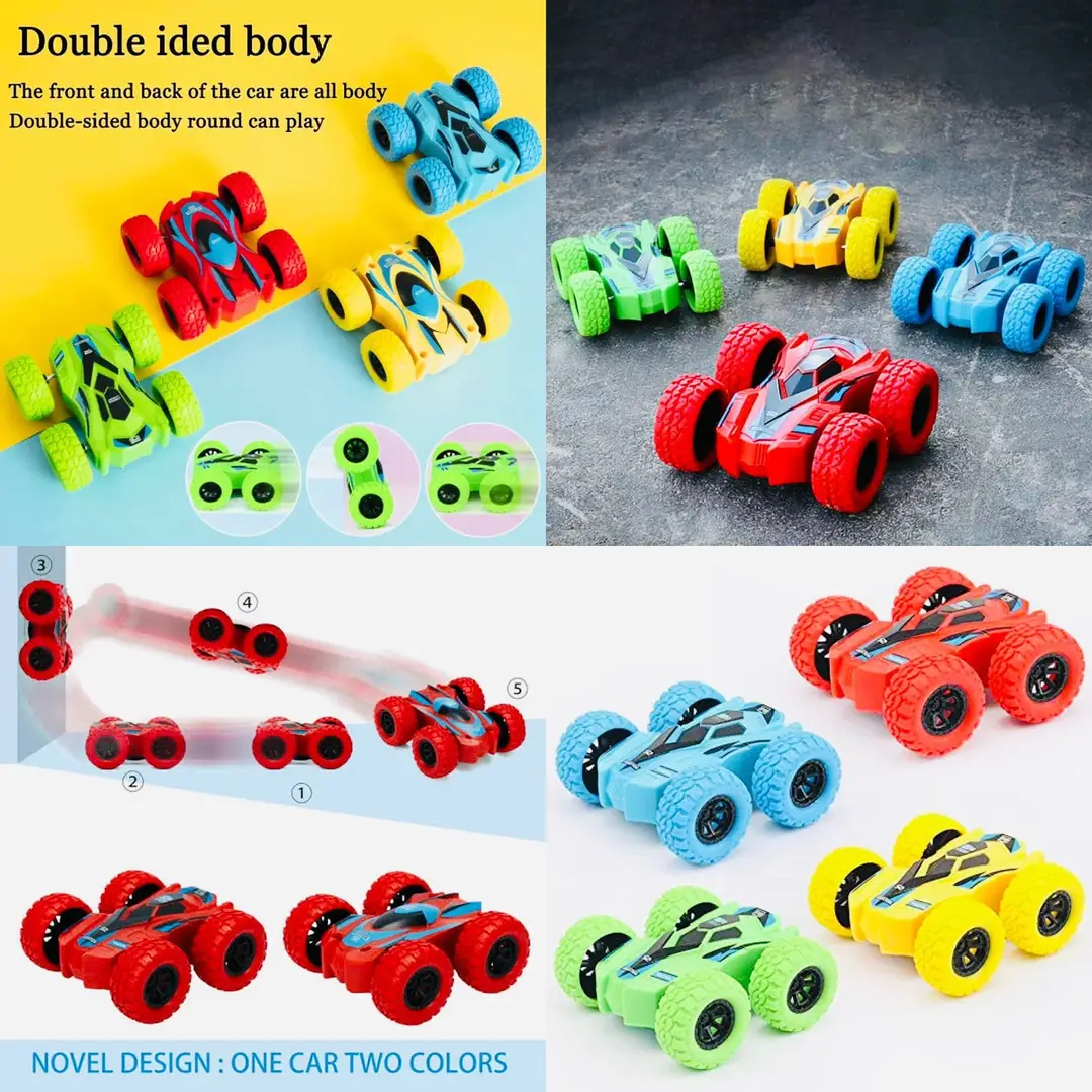 360° Rotating Double-Sided Stunt Car Toy