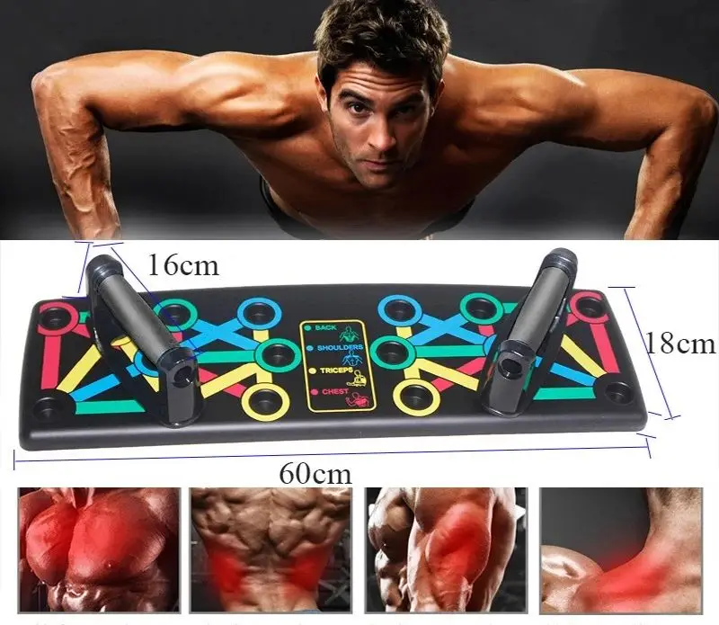9-in-1 Push Up Board for Full Body Fitness Workout