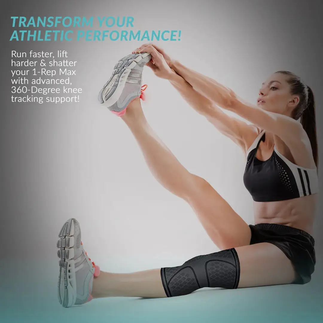 Knee Compression Support Sleeve for Running & Recovery