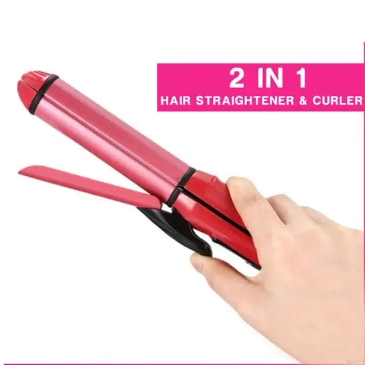 Combo Hair Dryer with 2-in-1 Hair Straightener & Curler