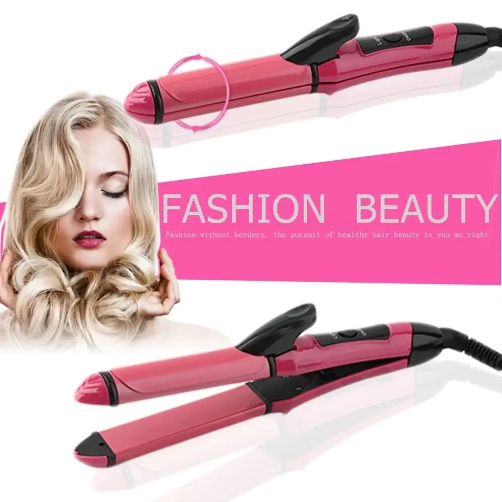Professional 2-in-1 Hair Straightener & Curler