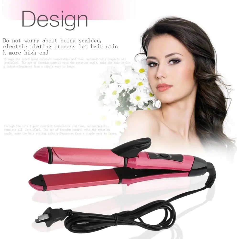 Professional 2-in-1 Hair Straightener & Curler