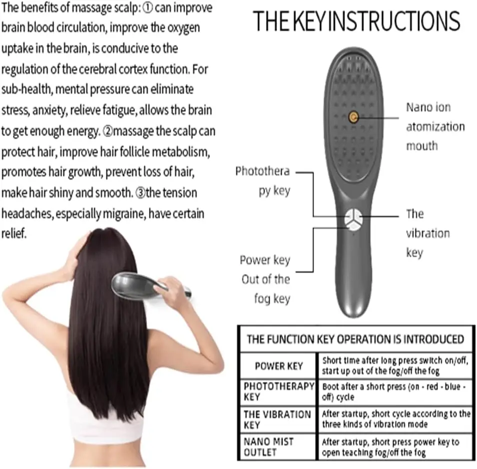 Electric Steam Hair Massage Comb