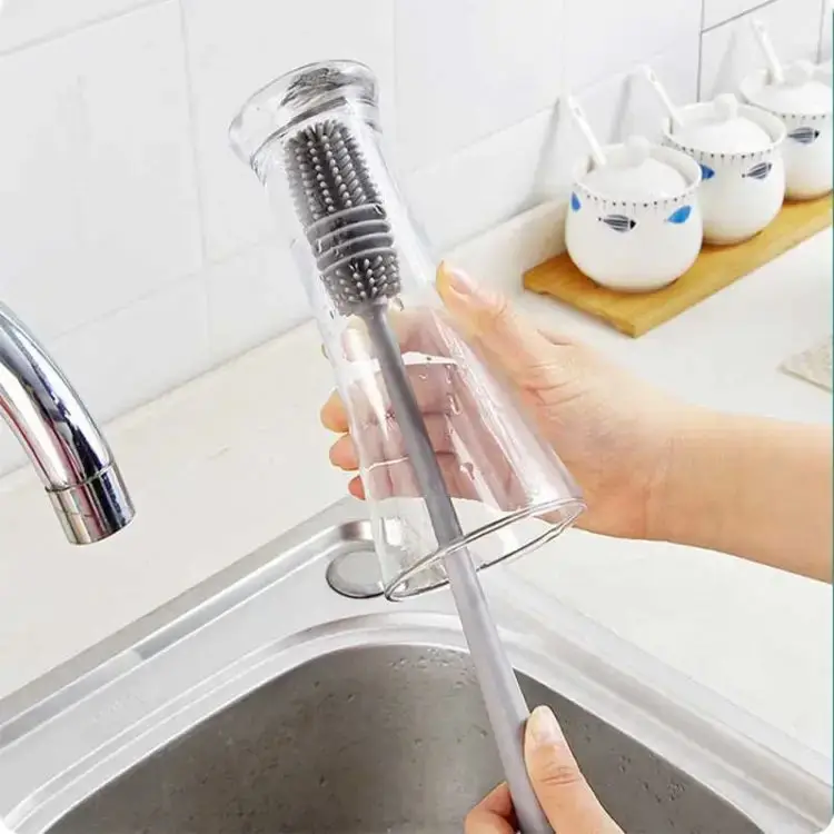 Long Handle Silicone Bottle Cleaning Brush