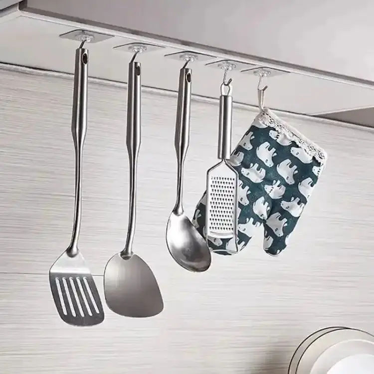 10-Pack Adhesive Suction Cup Wall Hooks