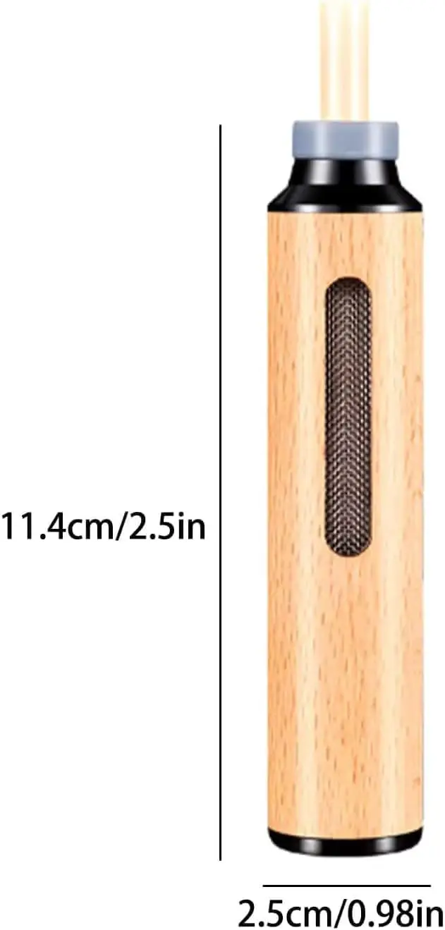 Portable Wooden Car Ashtray with Anti-Soot Cover