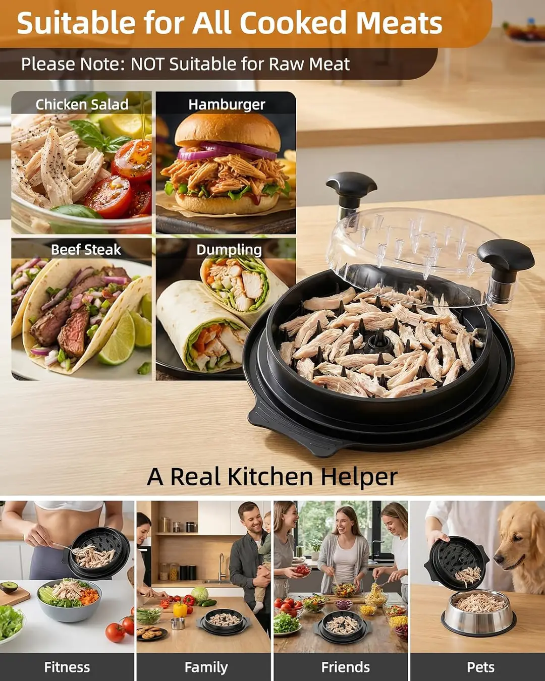 Chicken Shredder machine chicken meat miner shredding