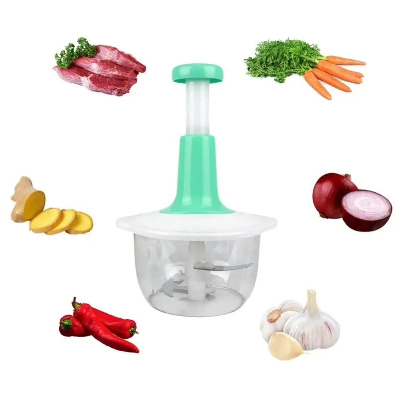 Manual Hand-Push Chopper and Mixer 1.5L