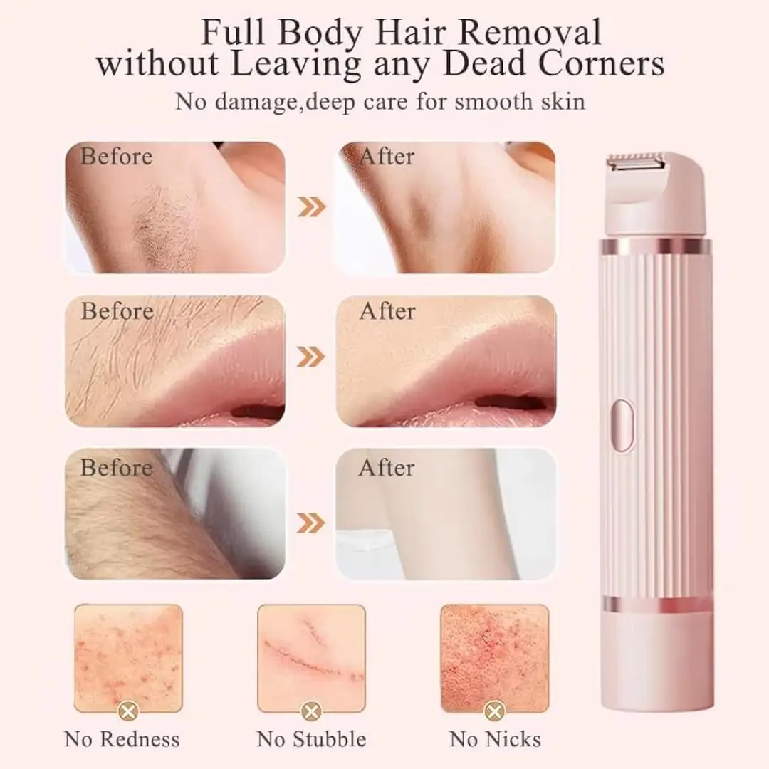 2-in-1 Dual Head Electric Bikini Trimmer for Women