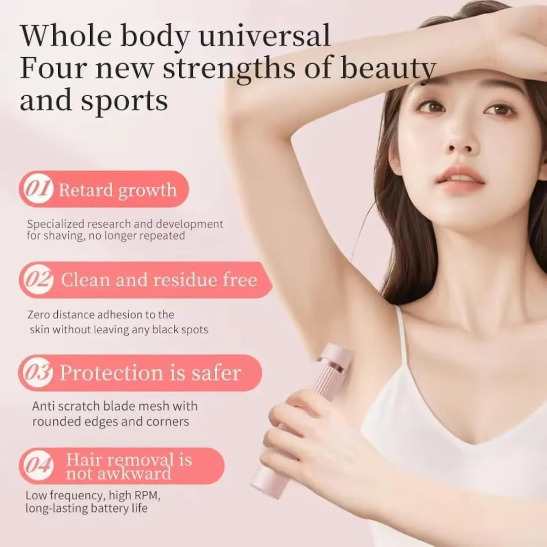 2-in-1 Dual Head Electric Bikini Trimmer for Women