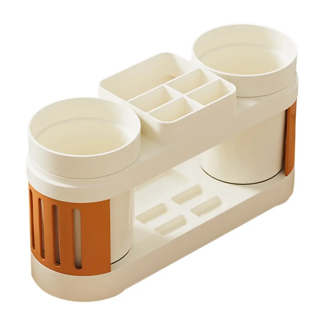 Toothbrush Holder Set with 2 Cups