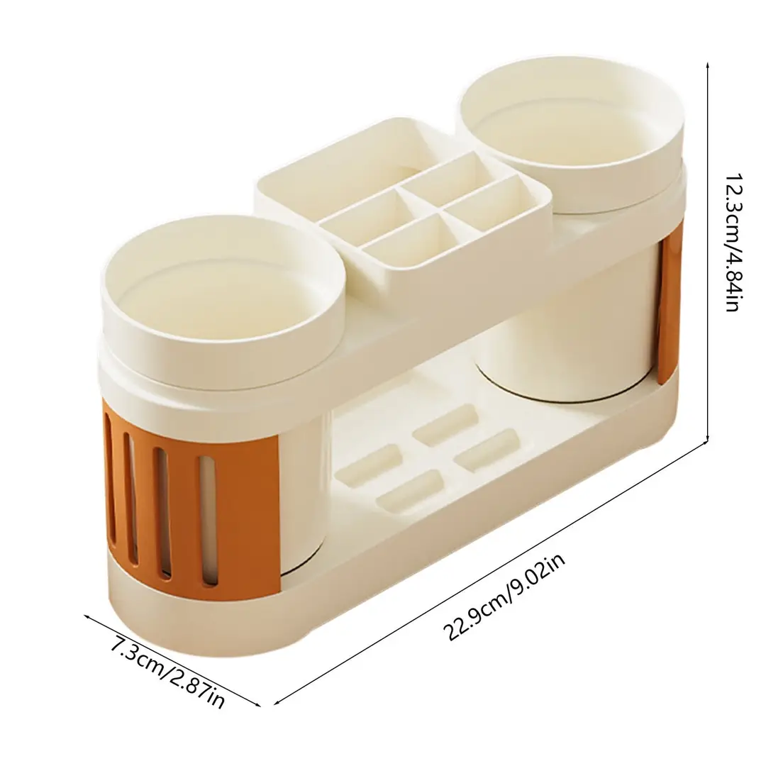 Toothbrush Holder Set with 2 Cups