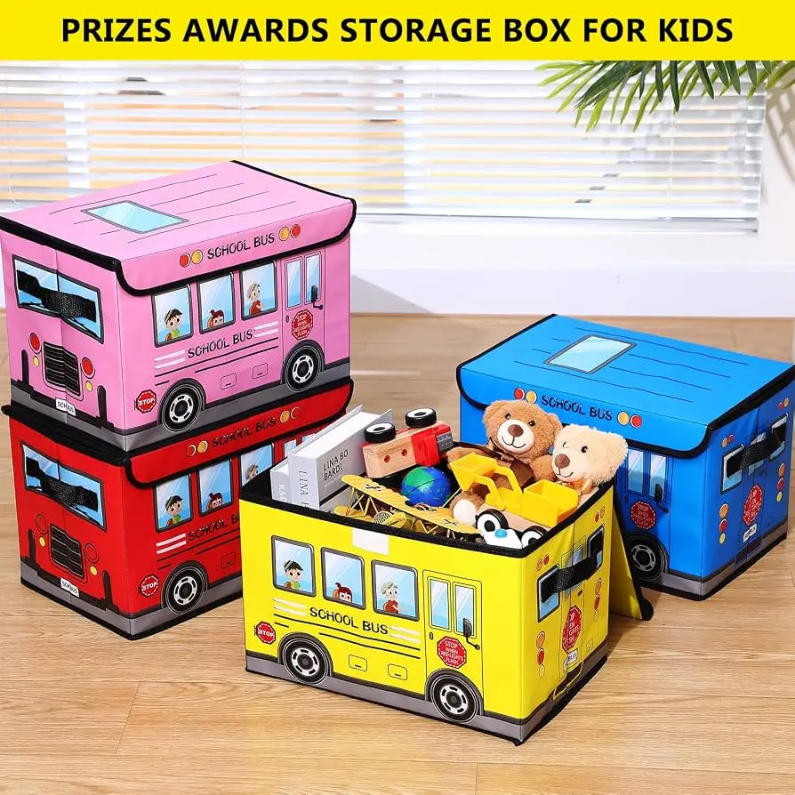 School Bus Toy Storage Organizer & Seat