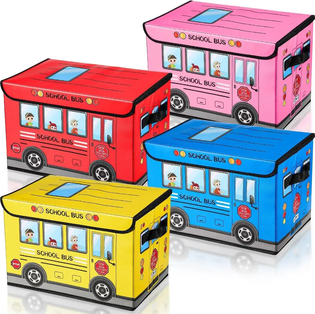 School Bus Toy Storage Organizer & Seat