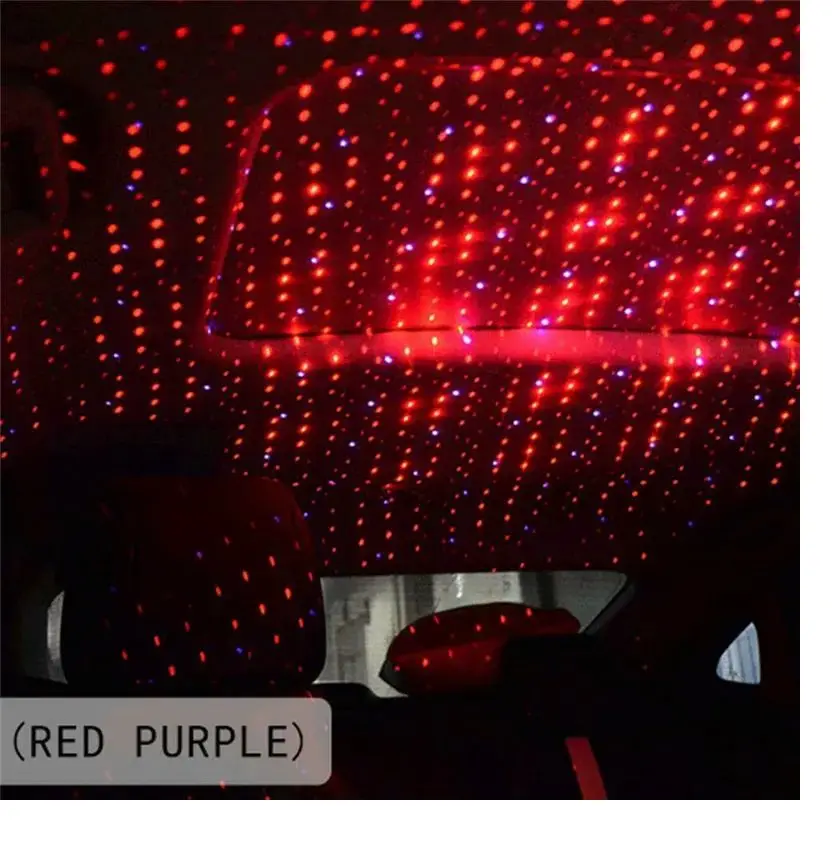 USB LED Car Roof Star Projector Galaxy Light Interior Decor