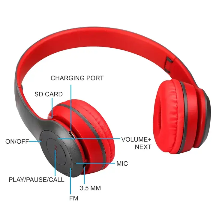 P47 Wireless Headphones Bluetooth Stereo Sound Earphone