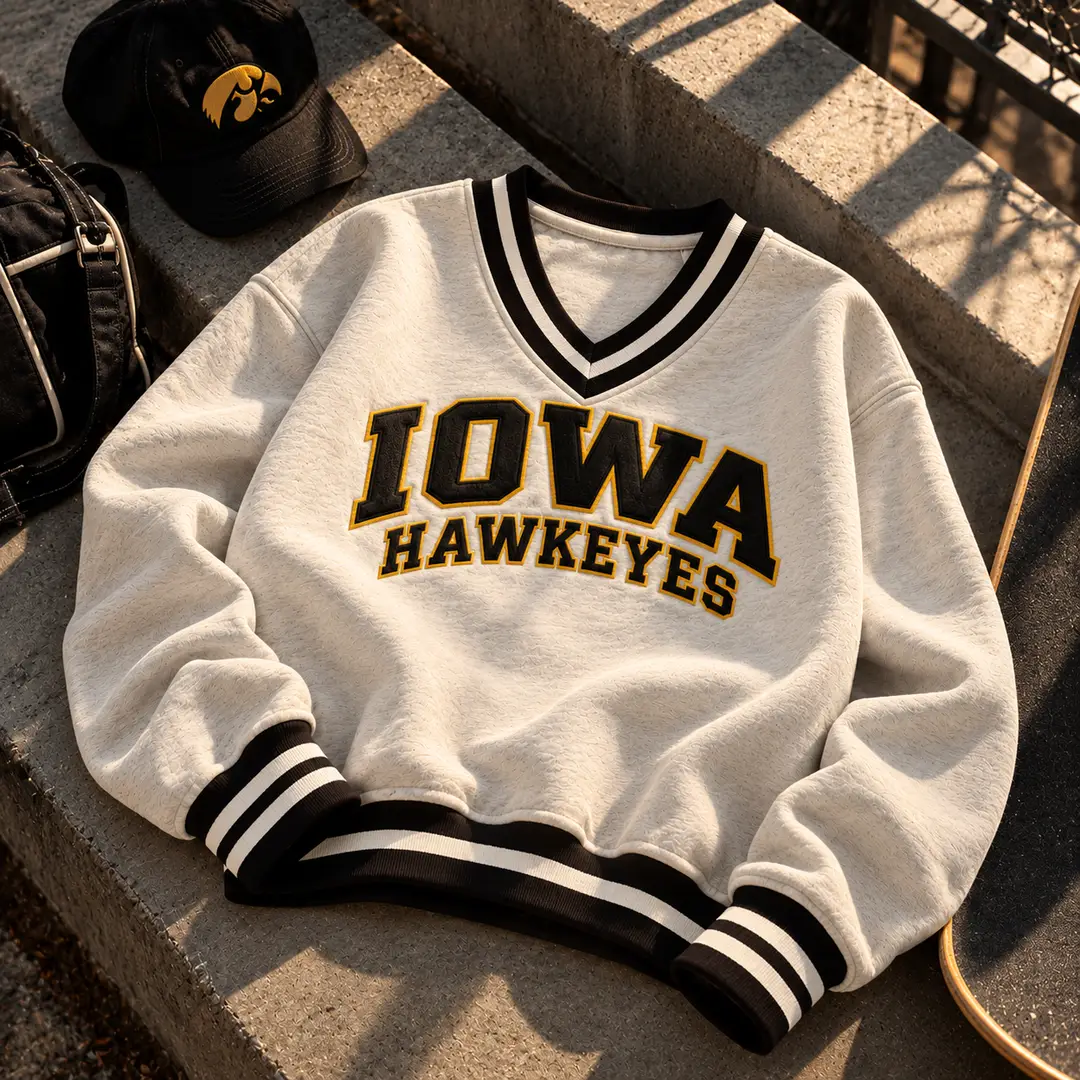 Men and Women Stitched Fleece Embroidered Sweat Shirt