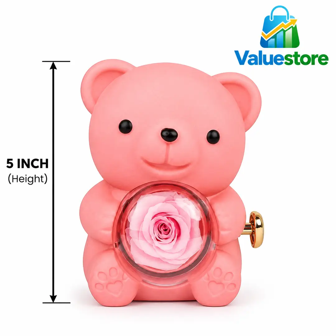 Artificial Jewellery Set with Teddy Bear 5 Inch Gift Box