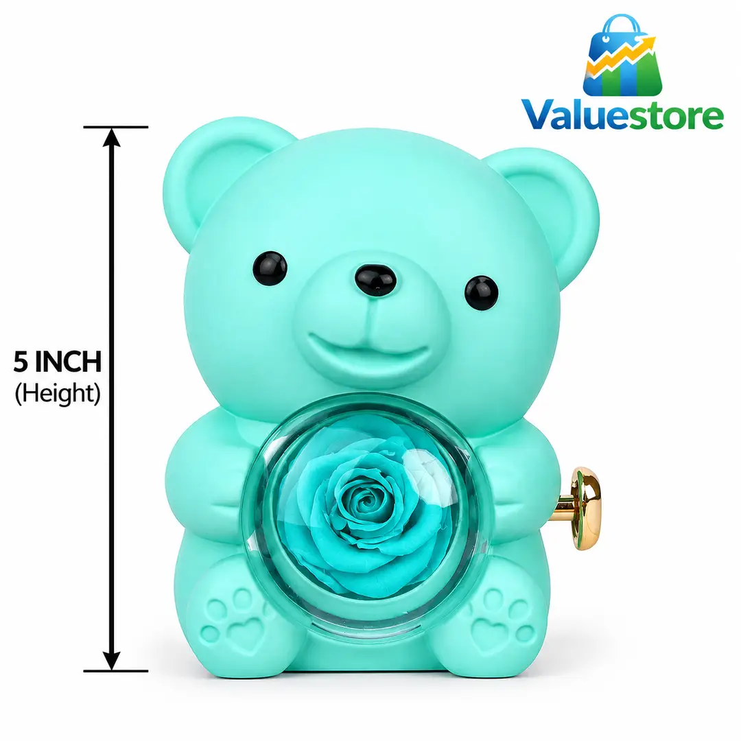 Artificial Jewellery Set with Teddy Bear 5 Inch Gift Box
