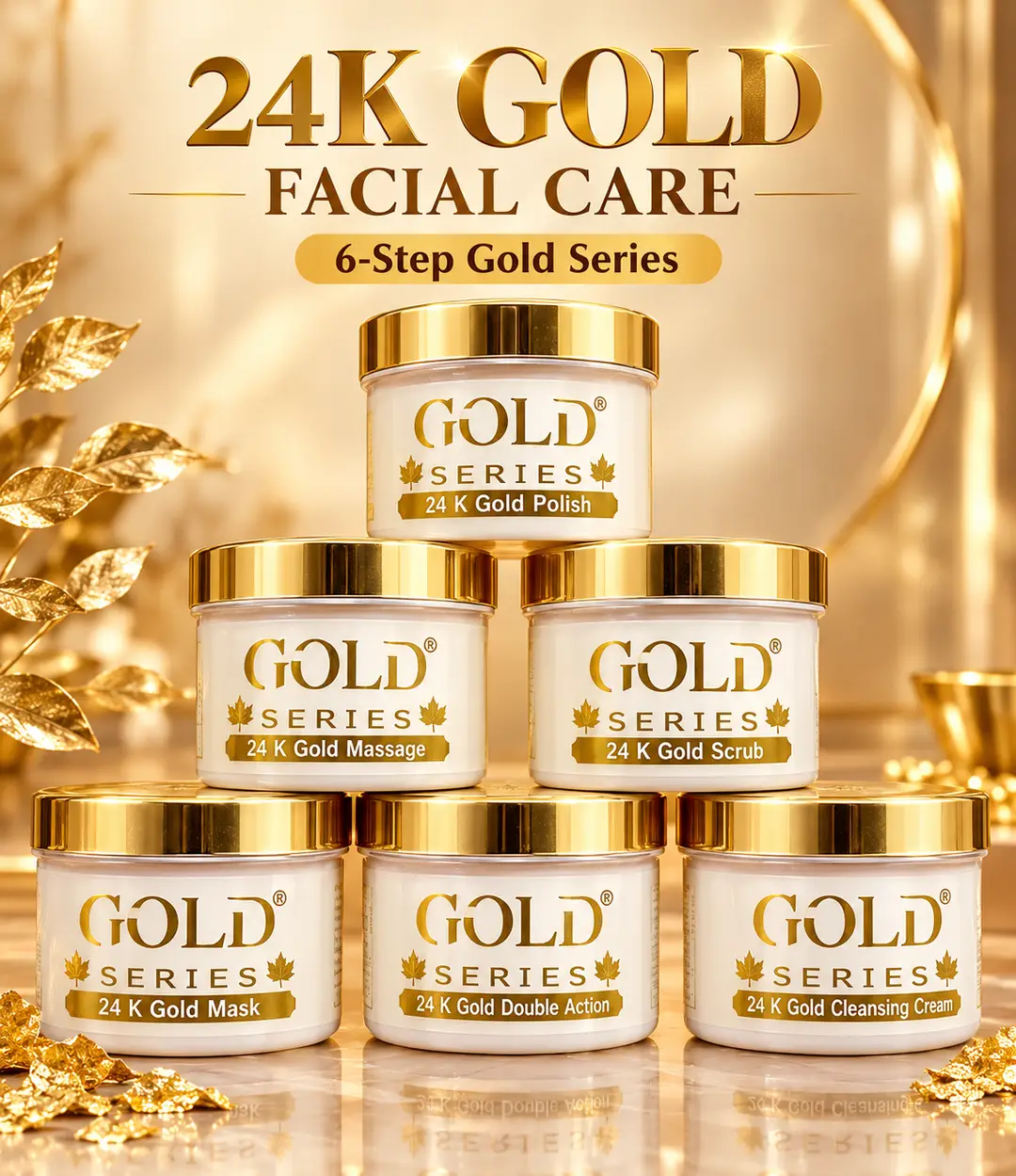 Gold Series 6 Steps Facial Kit