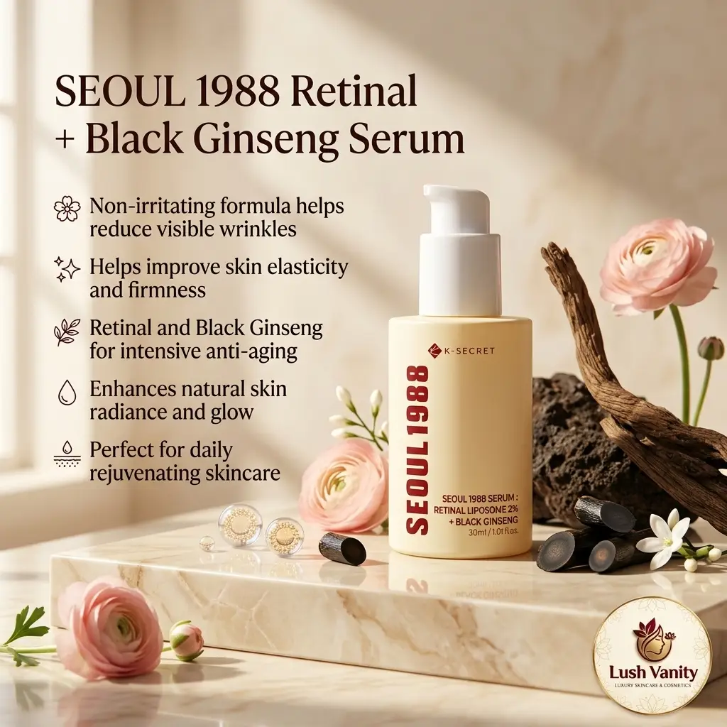 K-Secret Seoul 1988 Retinol & Black Ginseng Serum - 30ml