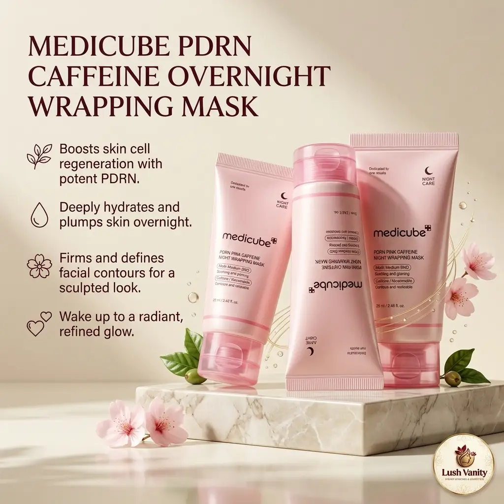 Medicube - PDRN Pink Caffeine Night Wrapping Mask - 75ml