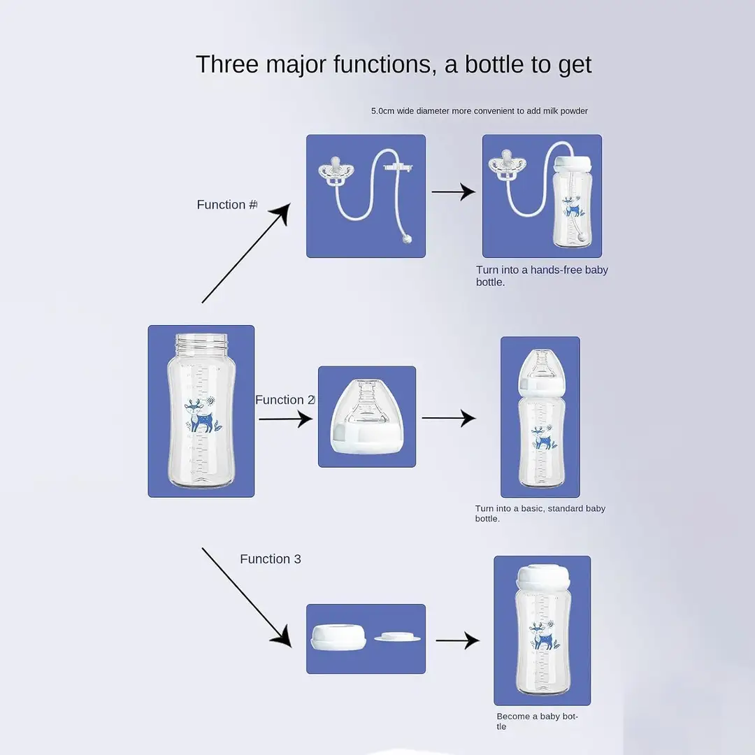 Hands Free Feeding bottle For Baby Standard PP Bottle 240 ml