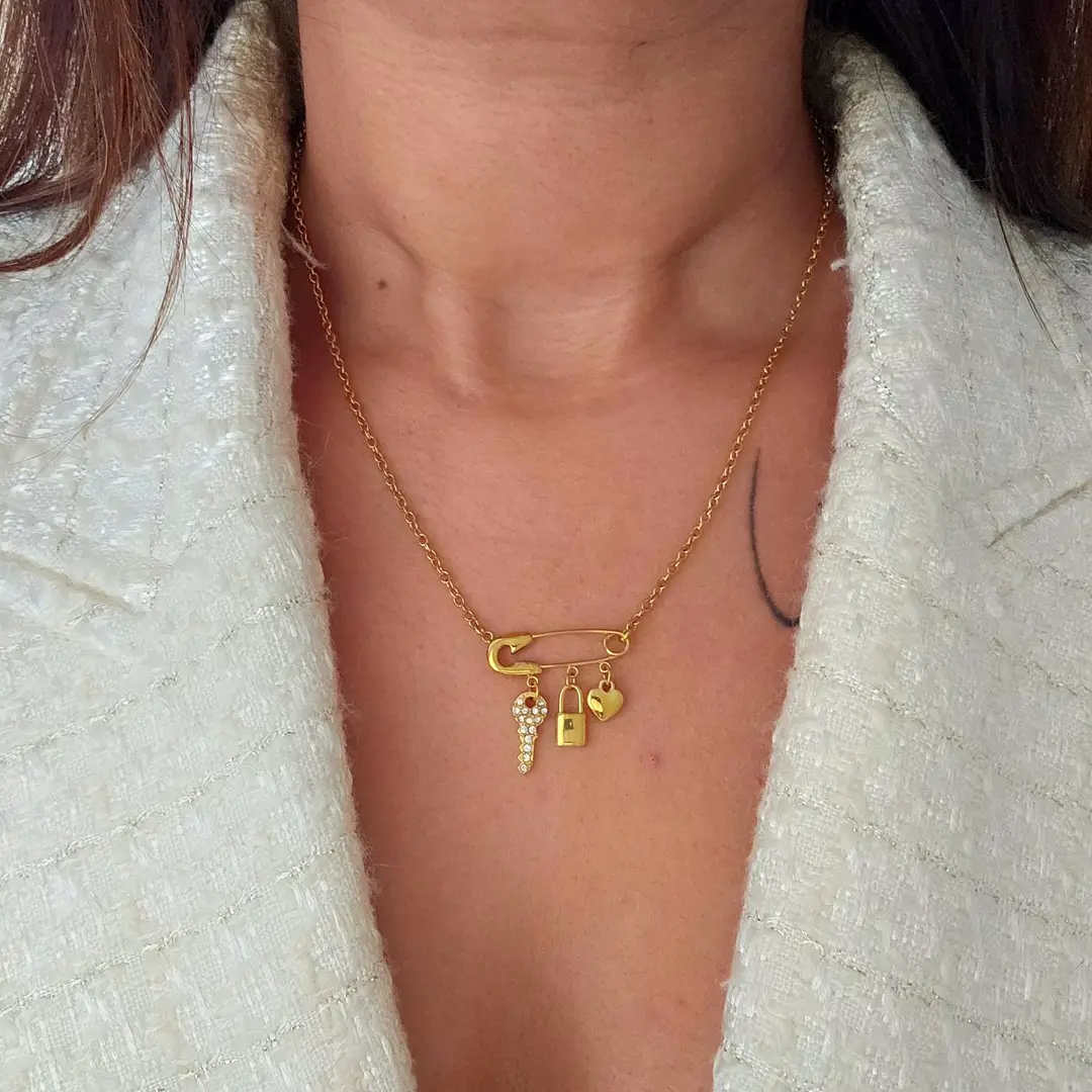 Multi Layered 24 Carat Gold Plated Crystal Locket