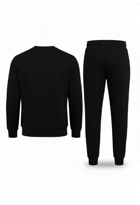 Men Fleece Printed Track Suit Grey XL Winter Sale