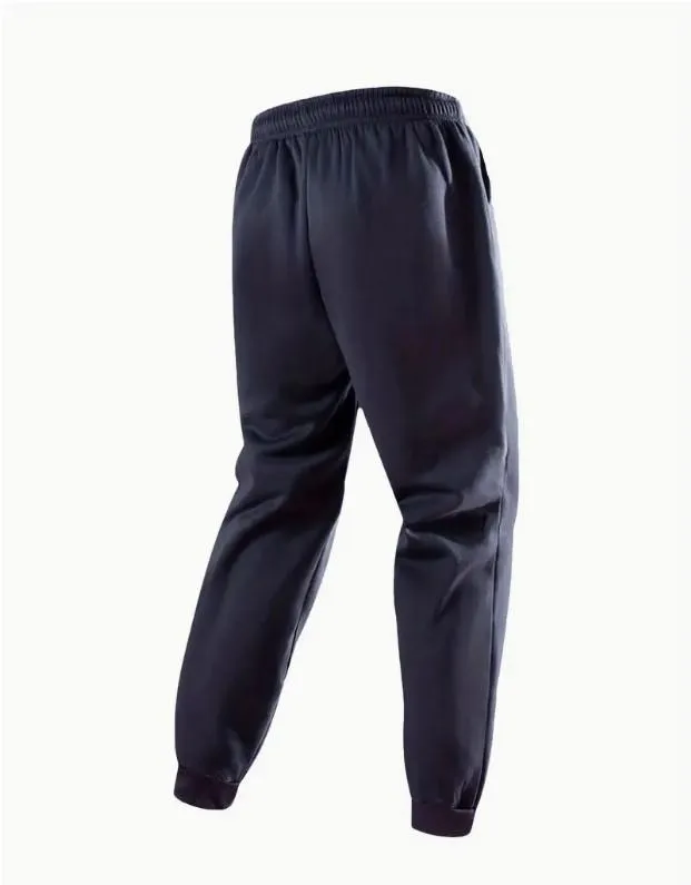 Men Fleece Zipper Track Suit Blue White T-Shirt Set