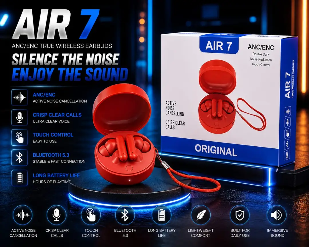 A7 Bluetooth Earbuds Immersive Bass Wireless Gaming Earphone