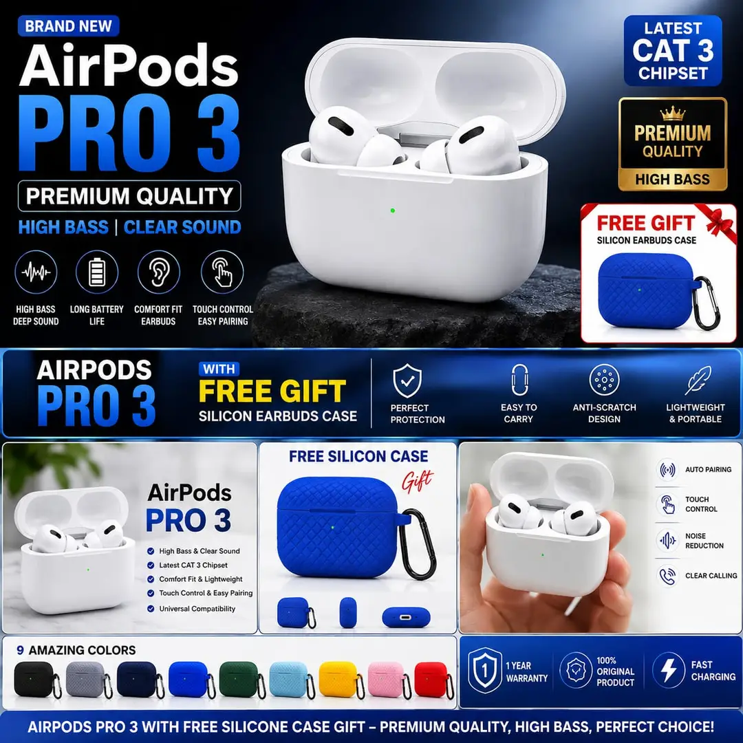 Blue Long-Lasting Battery With Fast Charge 33 Earbuds