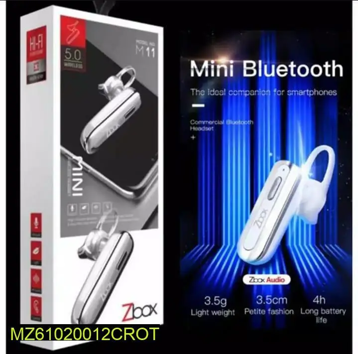 M11 Wireless Headset Bluetooth 5.0 Single Ear Earphone