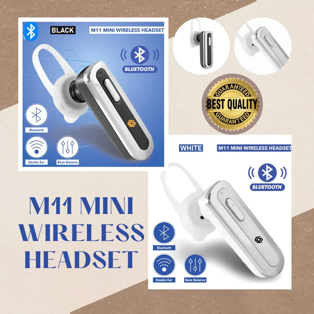 Pack of 2 PCs M11 Mini Bluetooth Earbud For All Phones