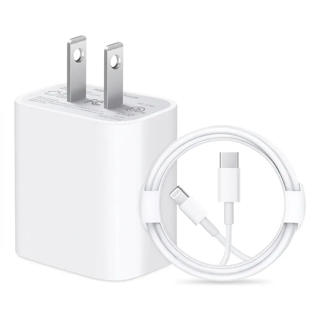 20W Wall Charger Adapter Plus Fast Charging Data Cable