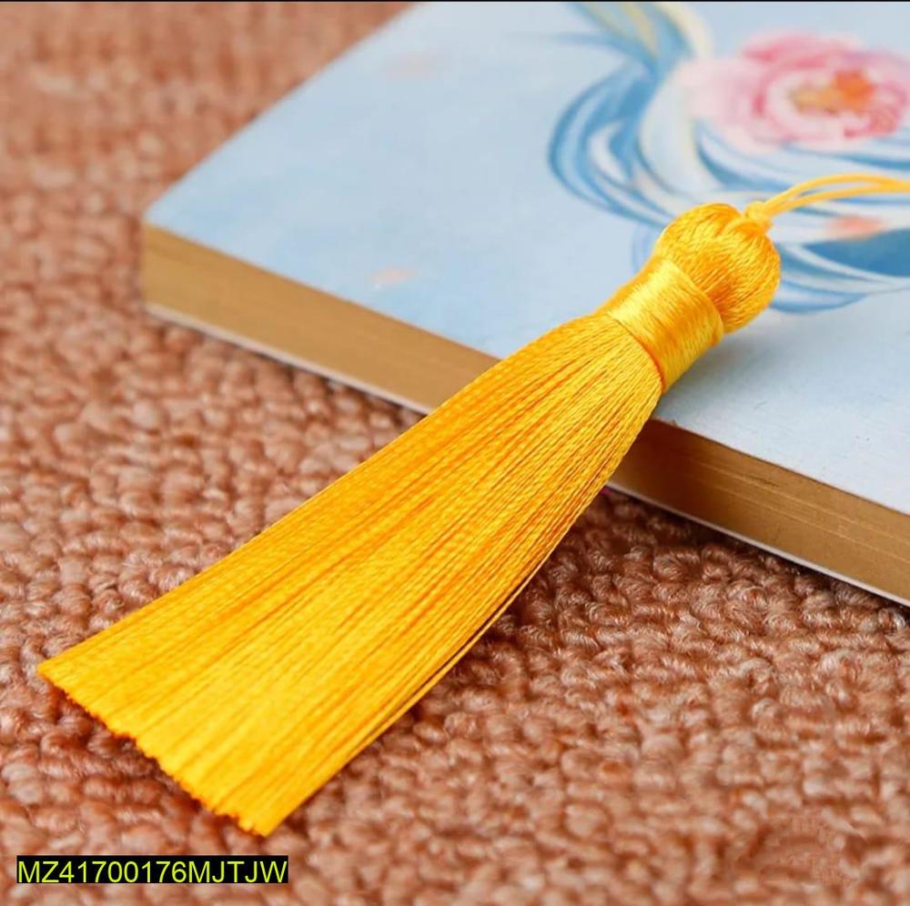 Yellow Polyester Tassel Earrings for Women