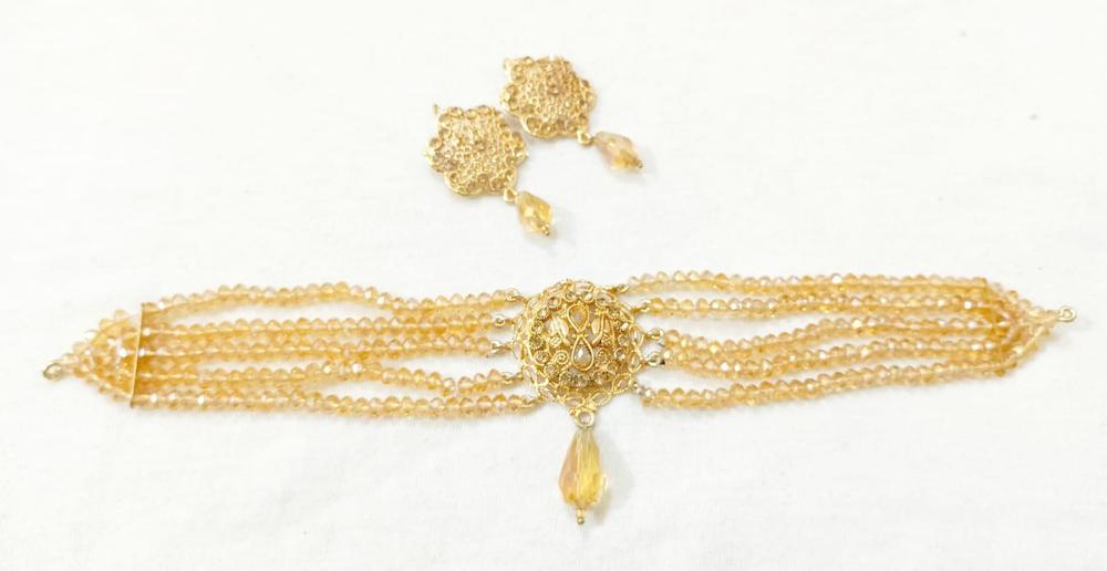 Gold Plated Choker Set for Bridal Wear Pakistani