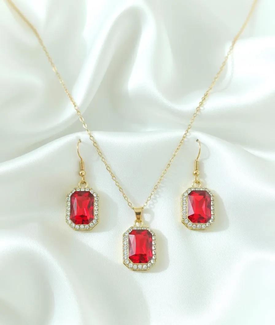 Golden Pendant & Earrings Set for Pakistani Women