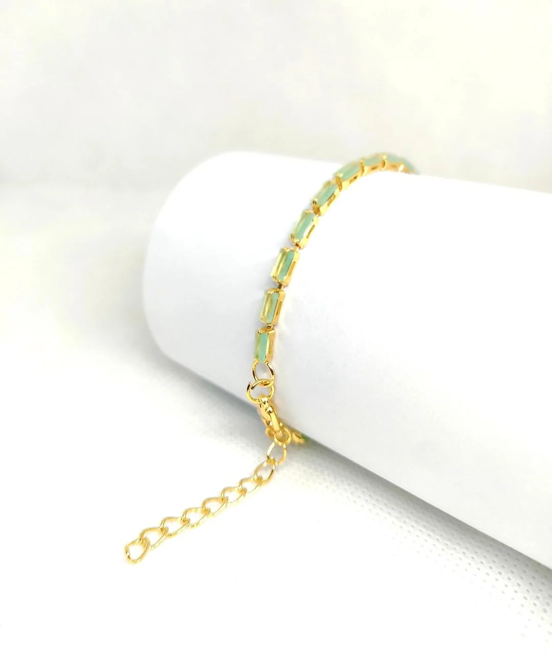 Red Gemstone Chain Bracelet for Women & Men