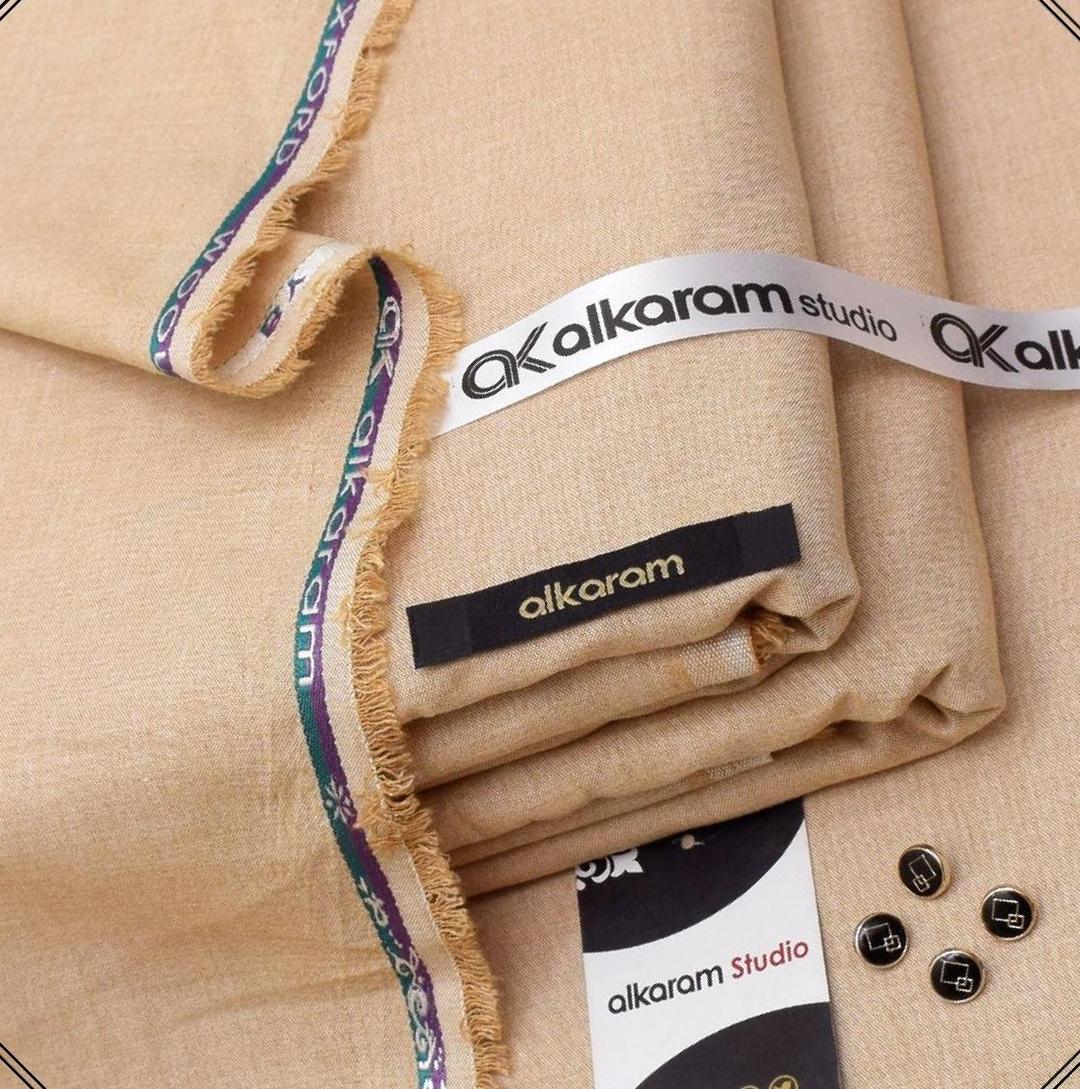 Men’s Unstitched Wool Plain Suit