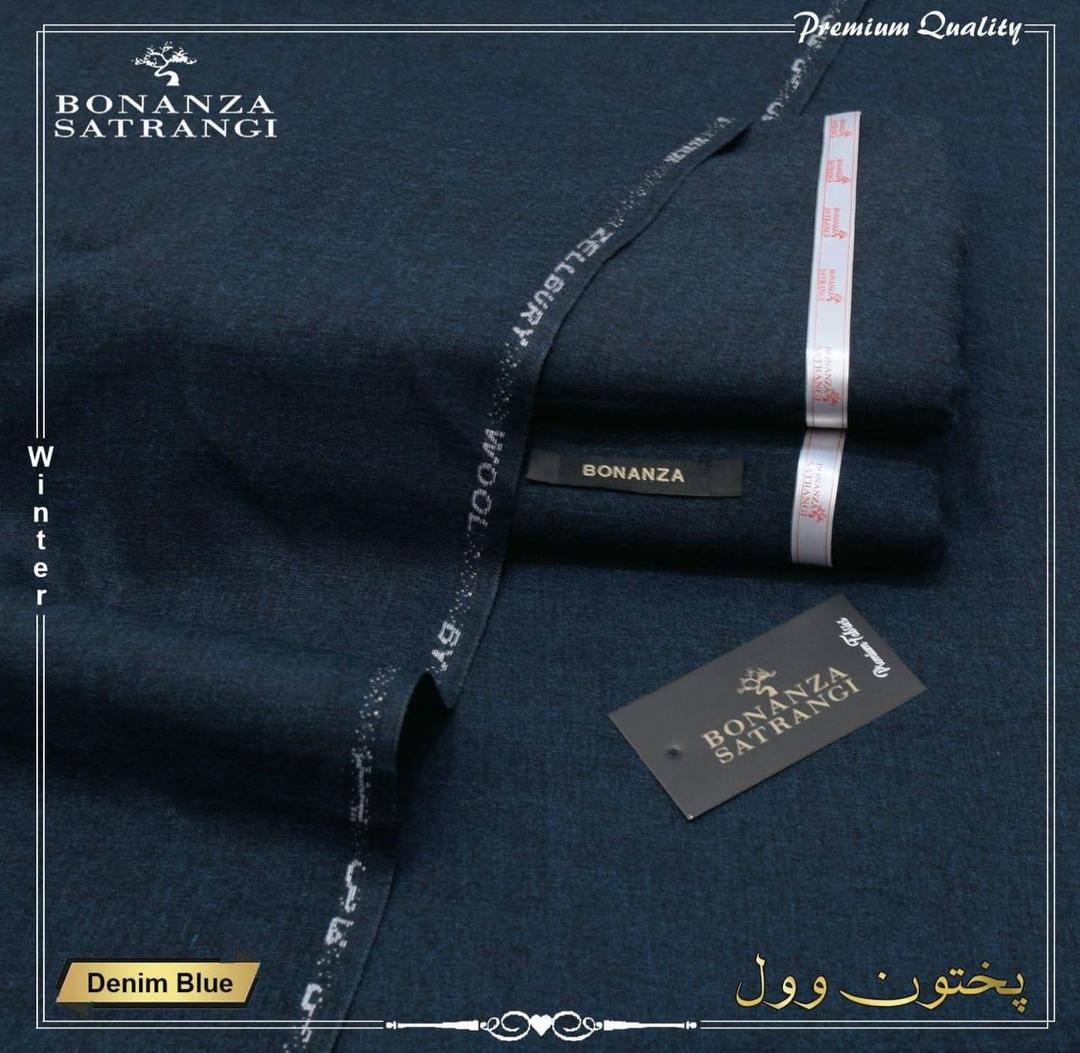 Men’s Unstitched Wool Plain Suit