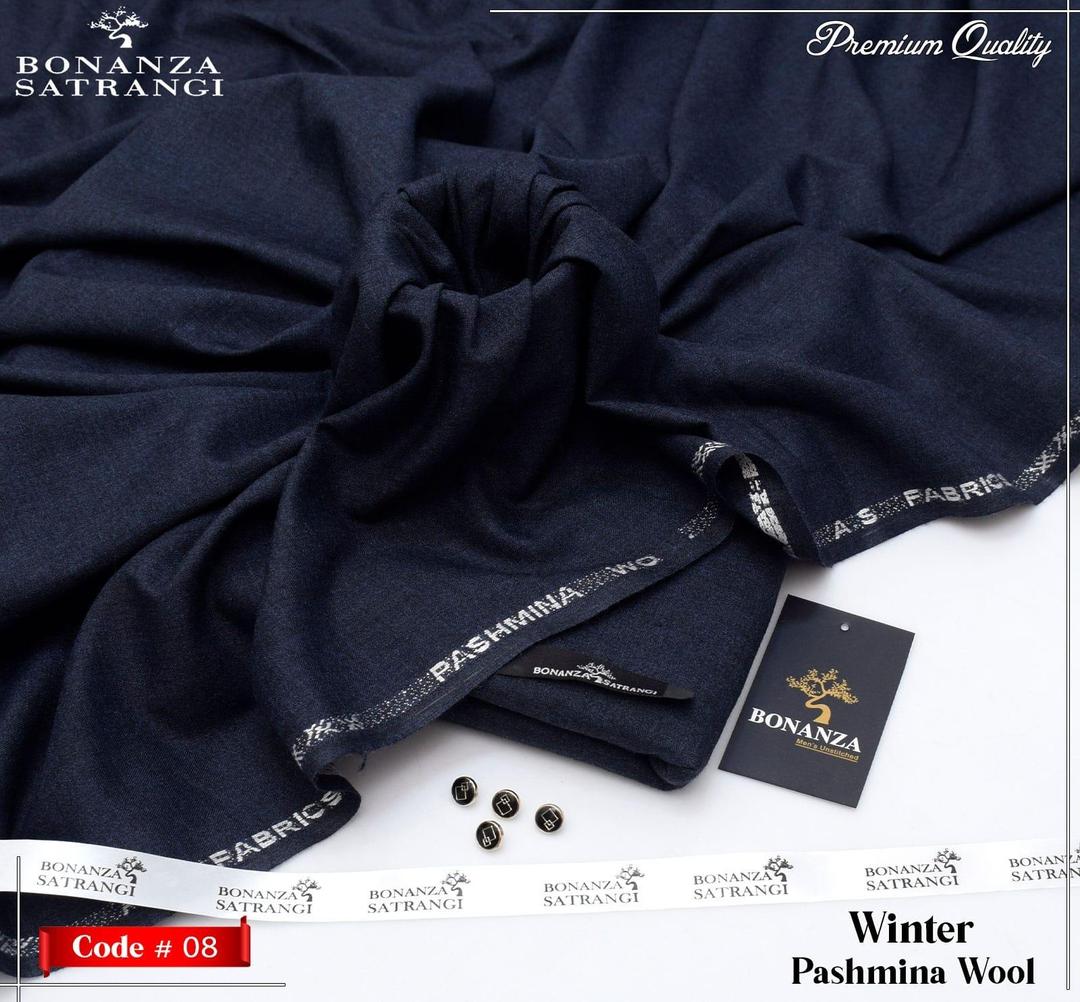 Men’s Unstitched Wool Plain Suit