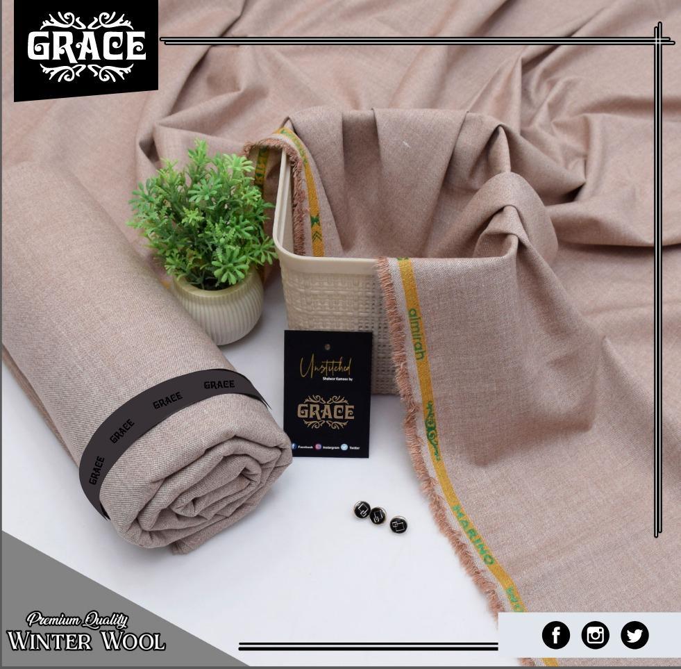 Men’s Unstitched Wool Suit - Plain Pattern Perfect For Winter